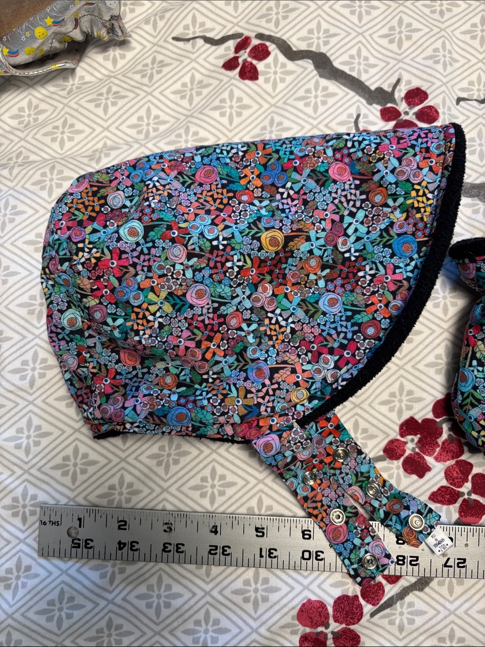 Urban baby bonnet fleece lined winter bonnet size 6mos w matching mittens